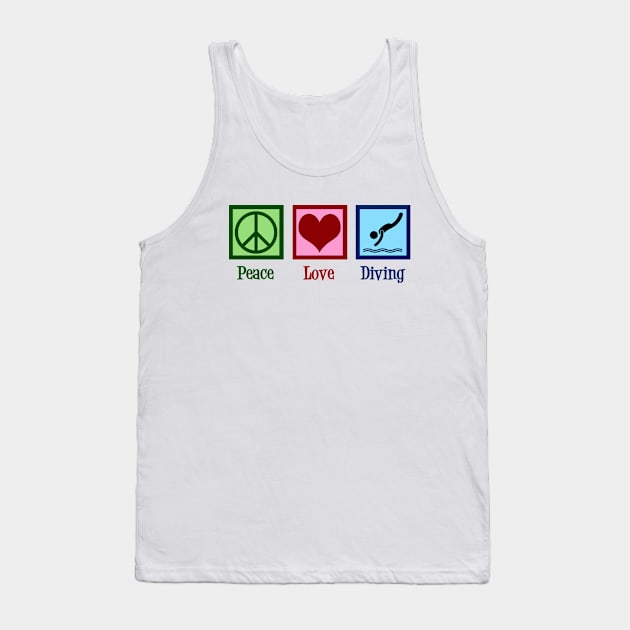 Peace Love Diving Tank Top by epiclovedesigns